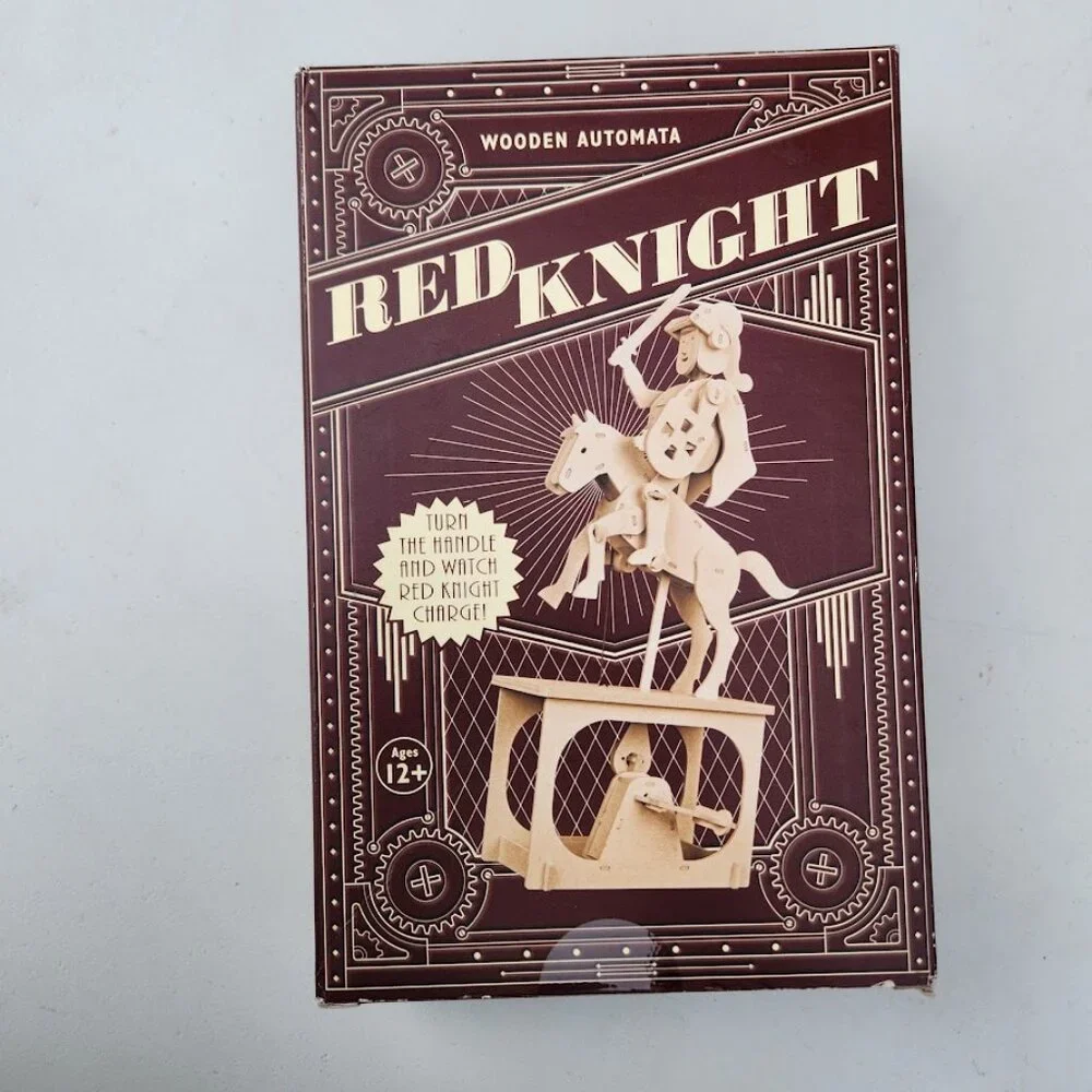 NEW Wooden Toy Knight Automatron Automata 3D Puzzle Engineering Machine STEM Gea